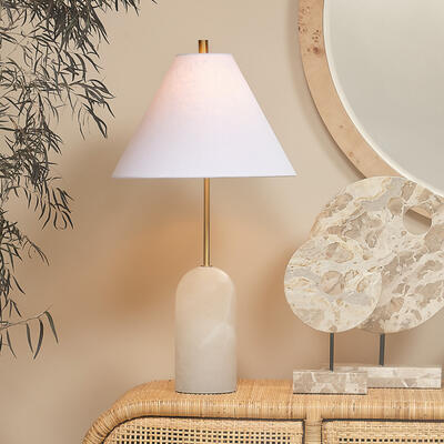 Holt table lamp, Satellite marble stand